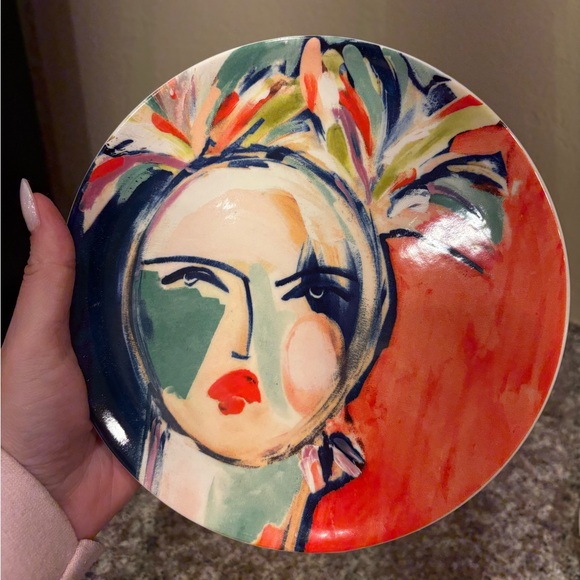 Anthropologie Other - Leslie Weaver x Anthropologie Belle D’Isle Dessert Plate